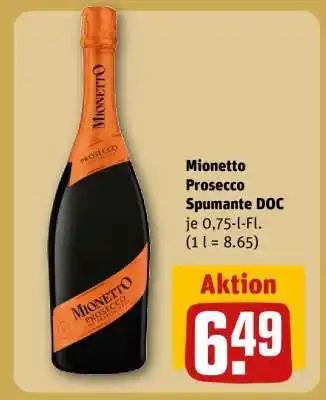 REWE Mionetto Prosecco Spumante DOC Angebot