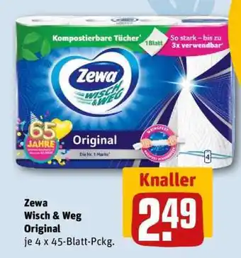 REWE ZEWA Wisch&Weg Original Angebot