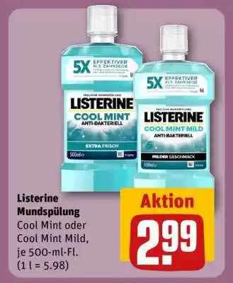 REWE LISTERINE Mundspülung Angebot