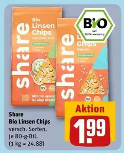 REWE share Bio Linsen Chips Angebot