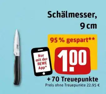 REWE Schälmesser, 9 cm Angebot