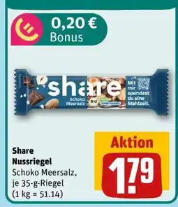 REWE Share Nussriegel Angebot
