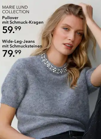 Peek & Cloppenburg Hamburg MARIE LUND COLLECTION Pullover mit Schmuck-Kragen Angebot