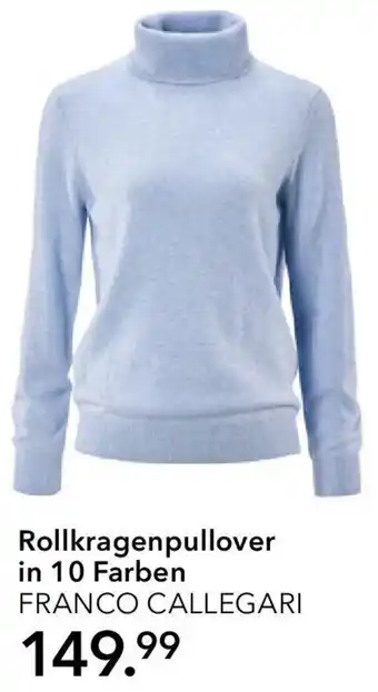Peek & Cloppenburg Hamburg Rollkragenpullover in 10 Farben FRANCO CALLEGARI Angebot