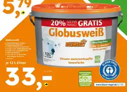Globus Baumarkt Globusweiß Angebot