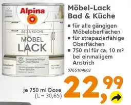 Globus Baumarkt Alpina Möbel-Lack Bad & Küche Angebot