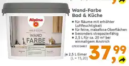 Globus Baumarkt Alpina Wand-Farbe Bad & Küche Angebot