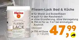 Globus Baumarkt Alpina Fliesen-Lack Bad & Küche Angebot