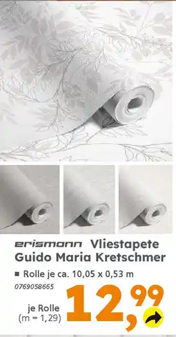 Globus Baumarkt erismann Vliestapete Guido Maria Kretschmer Angebot