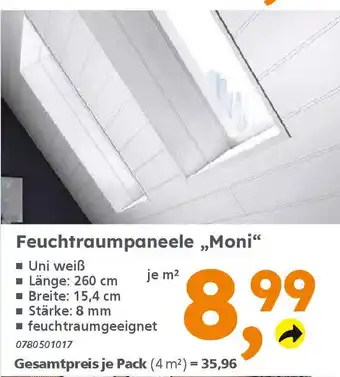 Globus Baumarkt Feuchtraumpaneele „Moni❝ Angebot