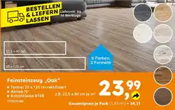 Globus Baumarkt Feinsteinzeug „Oak" Angebot
