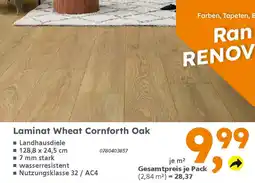 Globus Baumarkt Laminat Wheat Cornforth Oak Angebot