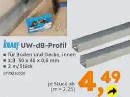 Globus Baumarkt KNAUF UW-dB-Profil Angebot