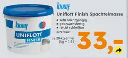 Globus Baumarkt KNAUF Uniflott Finish Spachtelmasse Angebot