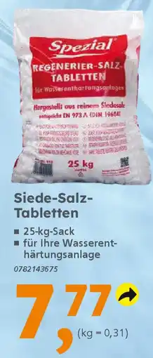 Globus Baumarkt Spezial Siede-Salz- Tabletten Angebot
