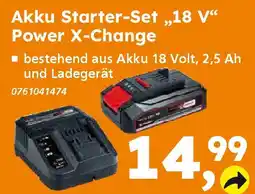 Globus Baumarkt Einhell Akku Starter-Set „,18 V❝ Power X-Change Angebot