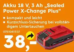 Globus Baumarkt Einhell Akku 18 V, 3 Ah,,Sealed Power X-Change Plus" Angebot