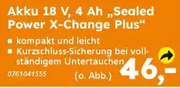 Globus Baumarkt Einhell Akku 18 V, 4 Ah,,Sealed Power X-Change Plus" Angebot