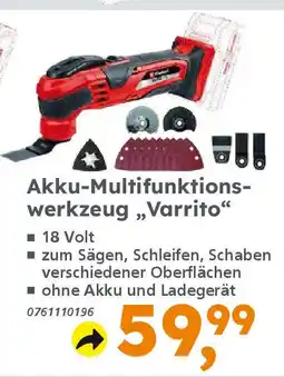 Globus Baumarkt Einhell Akku-Multifunktionswerkzeug „Varrito" Angebot
