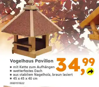 Globus Baumarkt Vogelhaus Pavillon Angebot