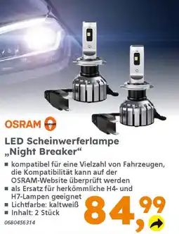 Globus Baumarkt OSRAM LED Scheinwerferlampe ,,Night Breaker" Angebot
