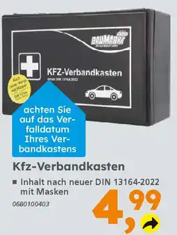 Globus Baumarkt KFZ-Verbandkasten Angebot