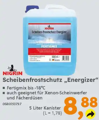 Globus Baumarkt NIGRIN Scheibenfrostschutz „Energizer“ Angebot