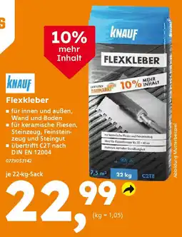 Globus Baumarkt KNAUF Flexkleber Angebot