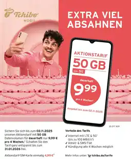 Tchibo Tchibe MOBIL Aktionstarif 50GB Angebot