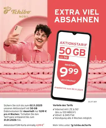 Tchibo Tchibe MOBIL Aktionstarif 50GB Angebot