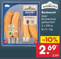 Netto Marken-Discount Hofmaier Bockwurst Angebot