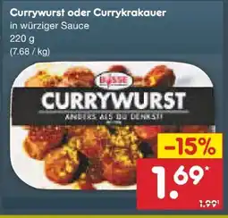 Netto Marken-Discount Busse Currywurst Anders als du denkst Angebot