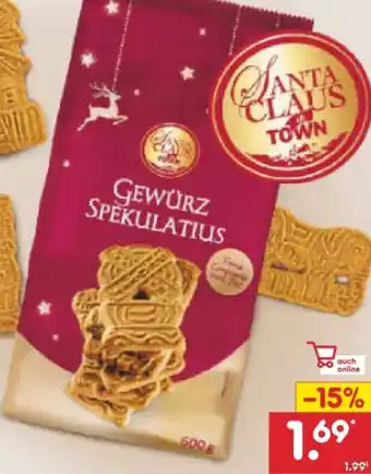 Netto Marken-Discount Santa Claus in Town Gewürz Spekulatius Angebot