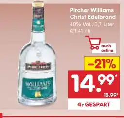Netto Marken-Discount Pircher Williams-Christ Edelbrand Angebot