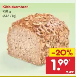 Netto Marken-Discount Netto Backstube Kürbiskernbrot Angebot
