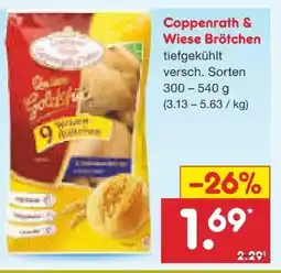 Netto Marken-Discount Coppenrath & Wiese Unsere Goldstücke Brötchen Angebot