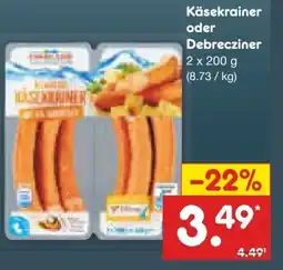 Netto Marken-Discount Chiemgauer Fleisch & Wurstwaren Käsekrainer Angebot