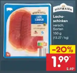 Netto Marken-Discount Hofmaier Lachsschinken Angebot