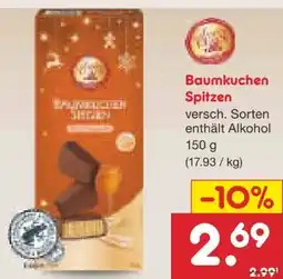 Netto Marken-Discount Santa Claus in Town Baumkuchen Spitzen Angebot