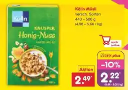 Netto Marken-Discount Kölln Müsli Knusper Honig-Nuss Angebot