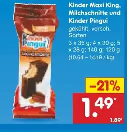 Netto Marken-Discount Ferrero Kinder Maxi King Angebot