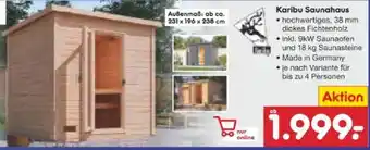 Netto Marken-Discount Karibu Saunahaus Angebot