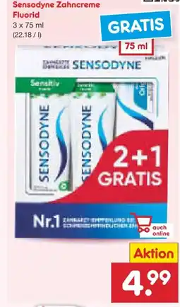 Netto Marken-Discount Sensodyne Zahncreme Fluorid Angebot