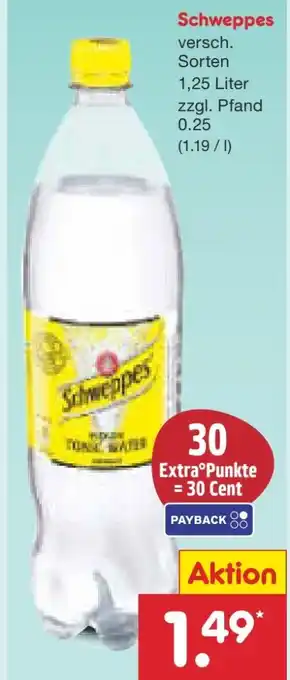 Netto Marken-Discount Schweppes Indian Tonic Water Angebot