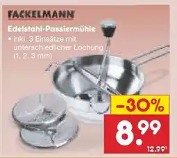 Netto Marken-Discount Fackelmann Edelstahl-Passiermühle Angebot