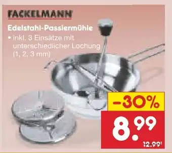 Netto Marken-Discount Fackelmann Edelstahl-Passiermühle Angebot