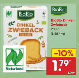 Netto Marken-Discount BioBio Bio-Dinkelzwieback Angebot