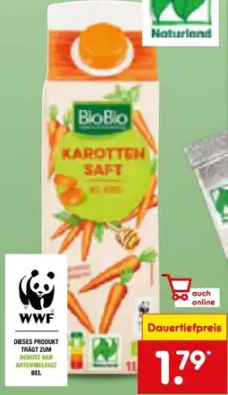 Netto Marken-Discount BioBio Bio-Karottensaft Angebot