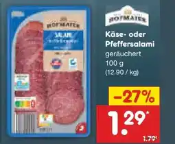 Netto Marken-Discount Hofmaier Käsesalami Angebot