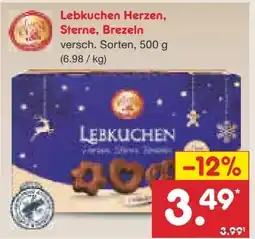 Netto Marken-Discount Santa Claus in Town Lebkuchen Herzen Angebot